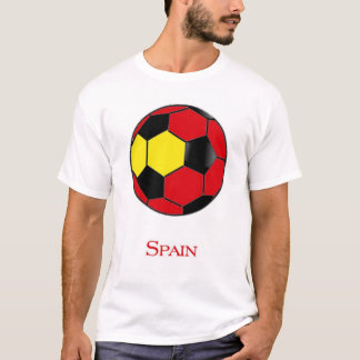 T-shirt du football de coupe du monde de l'Espagne