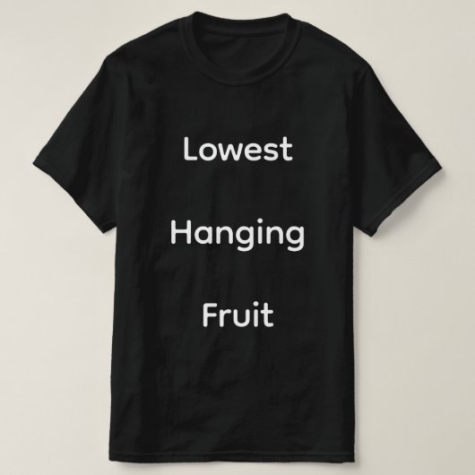 T-Shirt du Fruit Suspendu le Plus Bas (Design devant)