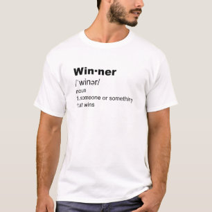 T-shirt du gagnant des hommes