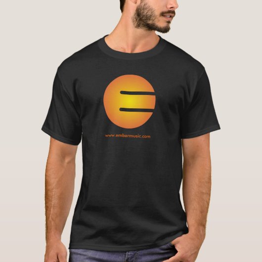 T-shirt du "gradient E" de musique de braise - (Devant)
