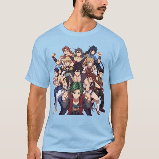 T-shirt du groupe Anime Heroes (Devant)