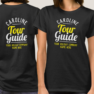 T-Shirt du guide touristique imprimé des deux côté