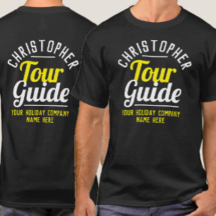 T-Shirt du guide touristique imprimé des deux côté