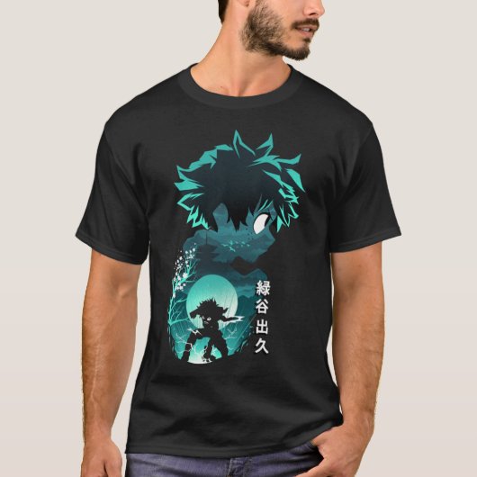 T-shirt du héros de l'Anime Deku (Devant)