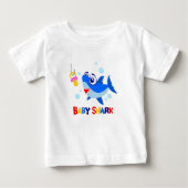 T-shirt du Jersey d'amende de bébé de requin de (Devant)
