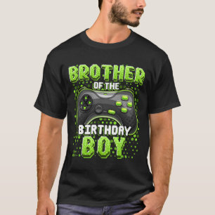 T-shirt Du jeu vidéo de correspondance du garçon d'anniver