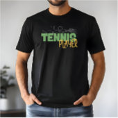 T-shirt du joueur de tennis de plongée amusant pou