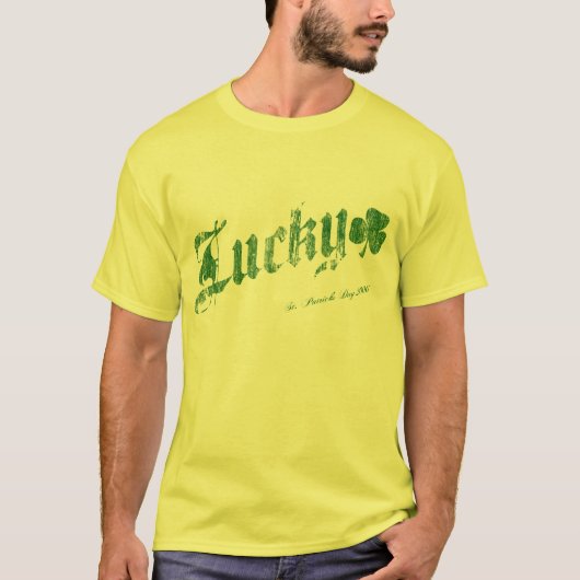 T-shirt du jour de St Patrick chanceux - 3 (Devant)