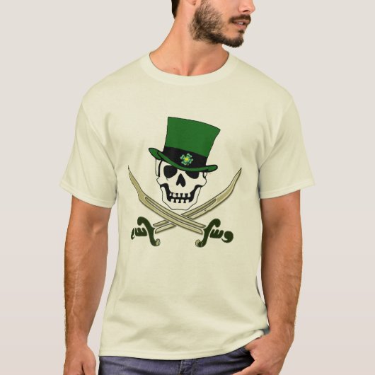 T-shirt du jour de St Patrick de pirate (Devant)
