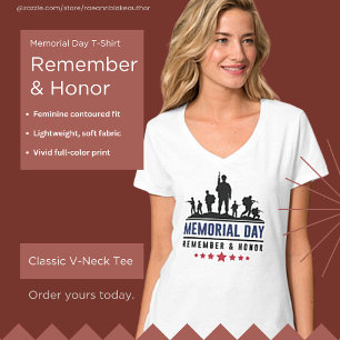 T-shirt du jour du Souvenir pour se rappeler et ho