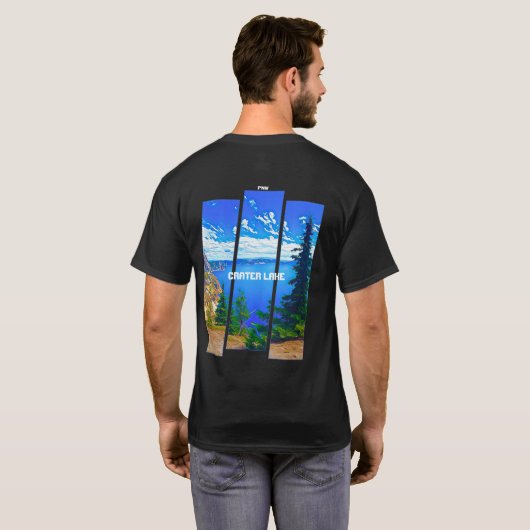 T-Shirt du lac Crater d'Ioan (Dos entier)