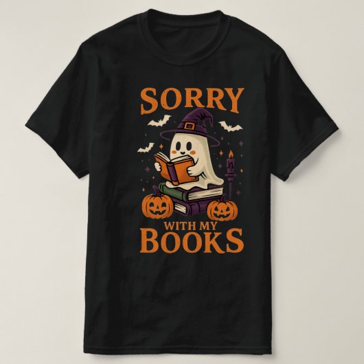 T-shirt du livre d'Halloween drôle (Design devant)