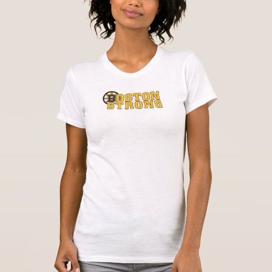 T-shirt du logo de hockey de Boston Strong Bruins (Devant)