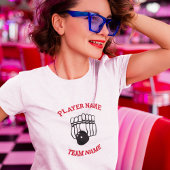T-shirt du logo de l'équipe de bowling