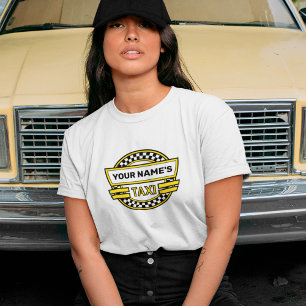 T-shirt du logo de taxi personnalisé