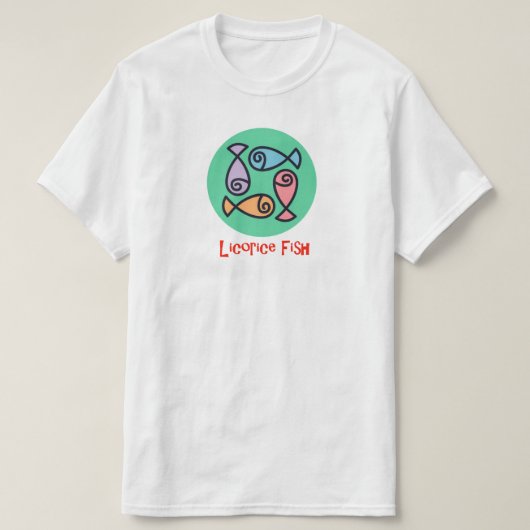 T-shirt du logo du poisson de Licorice (Design devant)