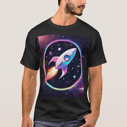 T-shirt du logo du vaisseau spatial Gravity Orbit (Devant)