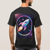 T-shirt du logo du vaisseau spatial Gravity Orbit (Dos)