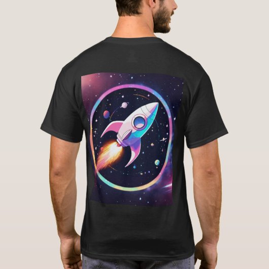 T-shirt du logo du vaisseau spatial Gravity Orbit (Dos)