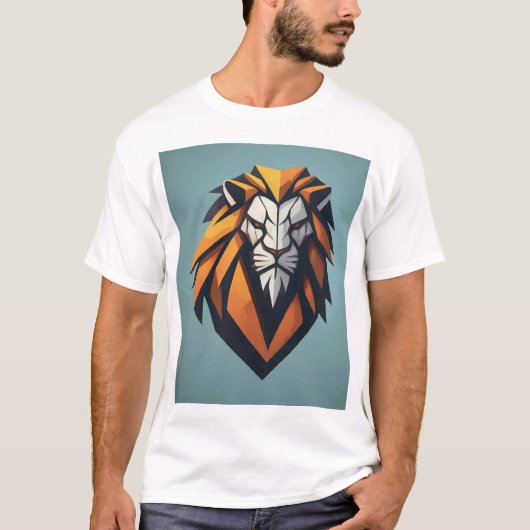 T-shirt du logo géométrique dynamique (Devant)