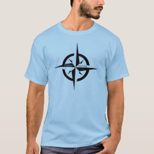 T-shirt du logo nautique inspiré