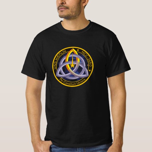 T-shirt du logo USS Merlin (Devant)