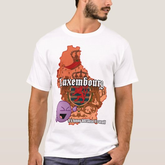 T-shirt du luxembourgeois de lol (lumière) (Devant)