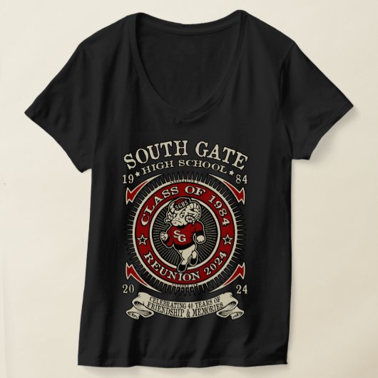T-shirt du lycée de South Gate Ramsey avant et arr (Poser)