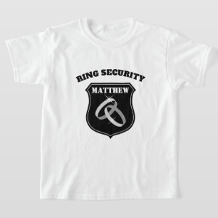 T-shirt du mariage de la sécurité de l'anneau pour