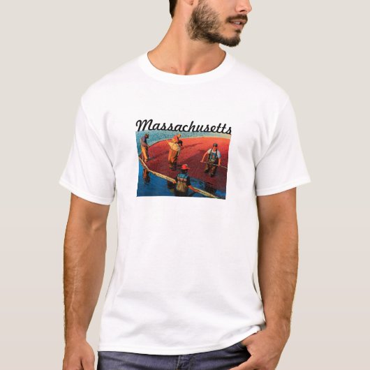 T-shirt du Massachusetts (canneberge) (Devant)