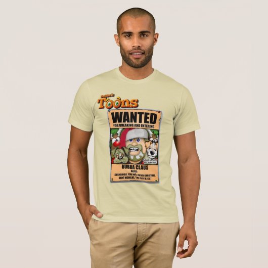 T-Shirt du mauvais Père Noël Bubba Claus (Devant entier)