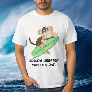T-shirt du meilleur surfeur et père du monde