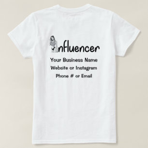 T-shirt du modèle d'influent