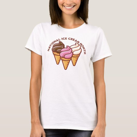T-shirt du mois de la crème glacée (Devant)