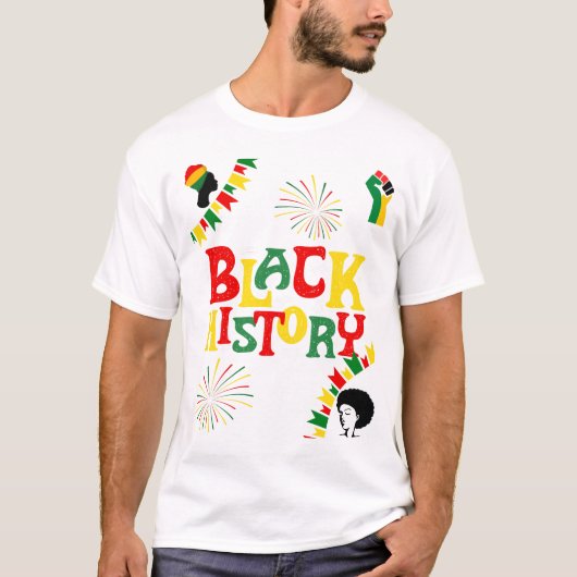 T-shirt du mois de l'histoire noire (Devant)