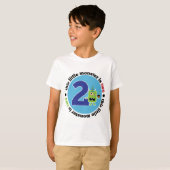 T-shirt du monstre 2 d'anniversaire (Devant entier)