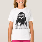 T-shirt du monstre nuage de pollution (Devant)