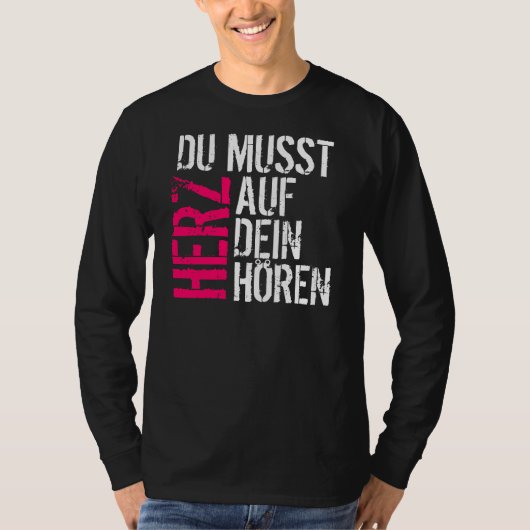 T-shirt Du Musst Herz (Devant)