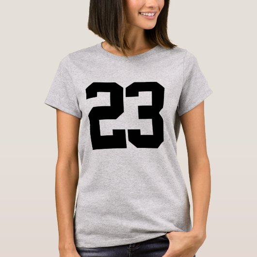 T-shirt du numéro 23 personnalisé (Devant)