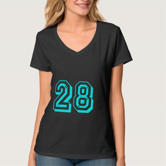 T-shirt du numéro 28 d'Aqua (Devant)