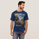 T-shirt du parc national de l'Alaska Moose Denali (Devant entier)