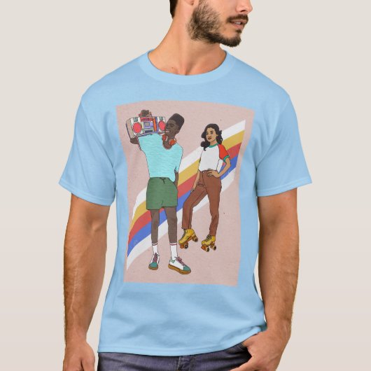 T-shirt du parti Rétro Block (Devant)