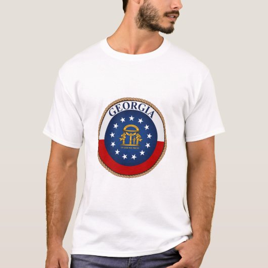 T-shirt du pavillon de l'État de Géorgie (Devant)