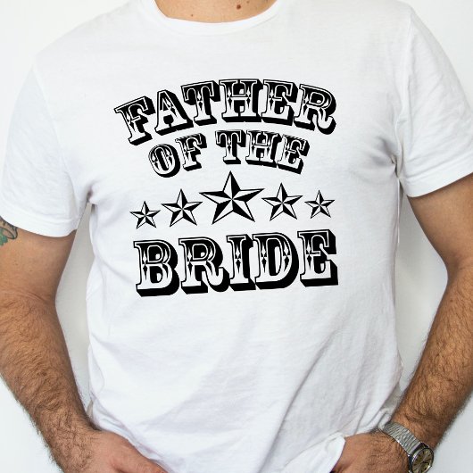T-shirt du Père de la mariée tendance