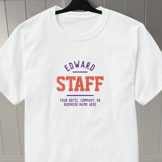 T-shirt du personnel d'accueil