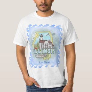 T-shirt du phare de l'Illinois