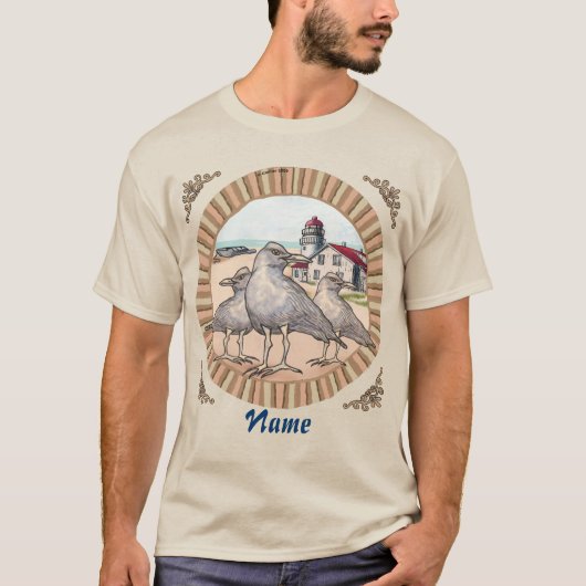 T-shirt du phare Gulls (Devant)