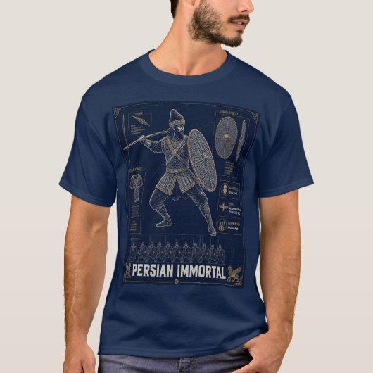 T-Shirt du plan de l'Immortel perse (Devant)