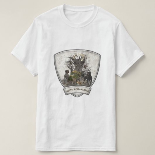 T-Shirt du Pointer à poil dur allemand (Design devant)