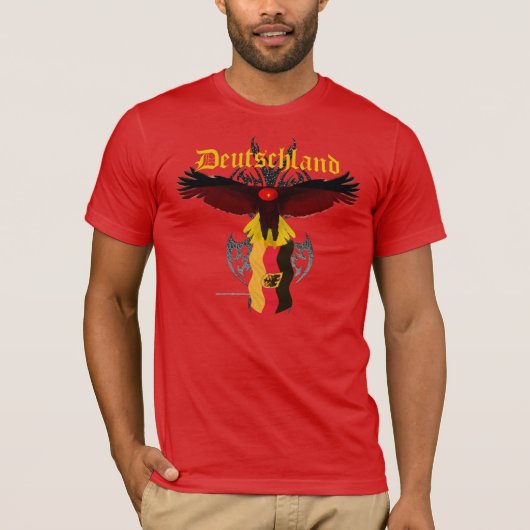 T-shirt du Poly-Coton des hommes d'Eagle (Devant)